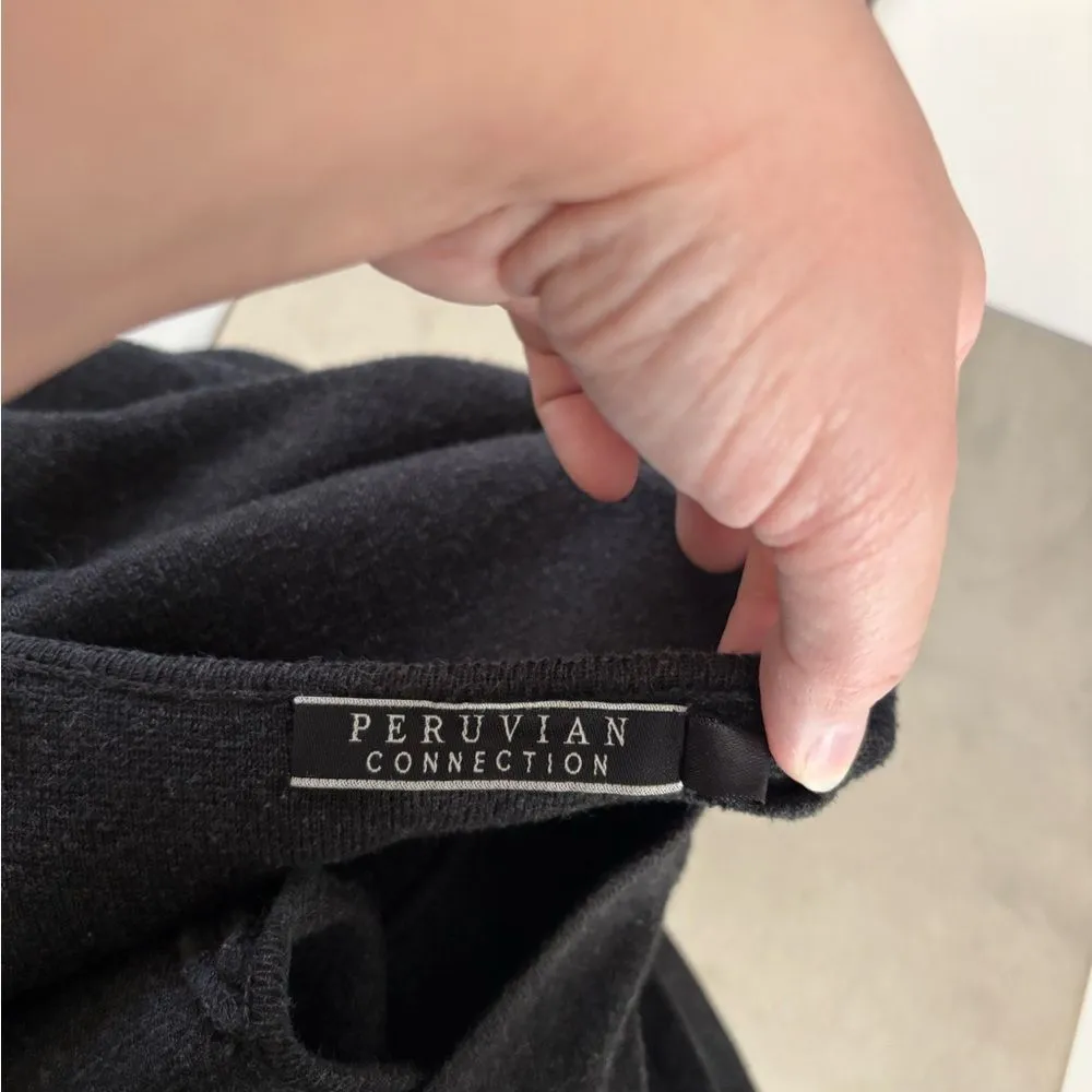 Peruvian Connection Knit Dress Womens Size Xl Pima Cotton Gray Sleeveless - Image 2