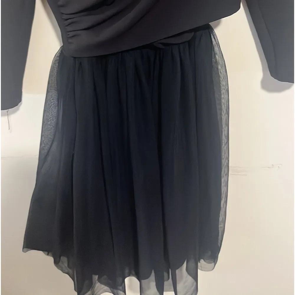 ZARA tulle midi dress blue dress - Image 9