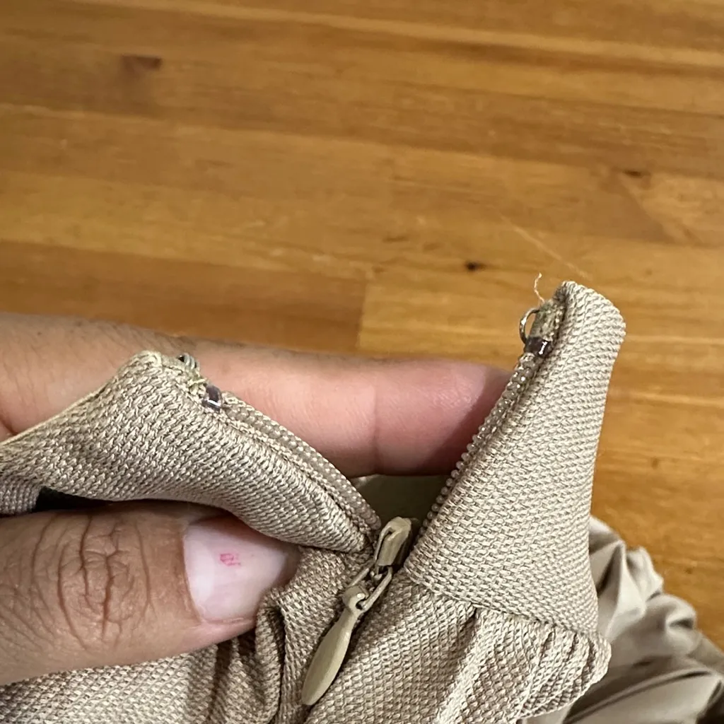 Wilfred Tan Pleated Midi Skirt - Image 9