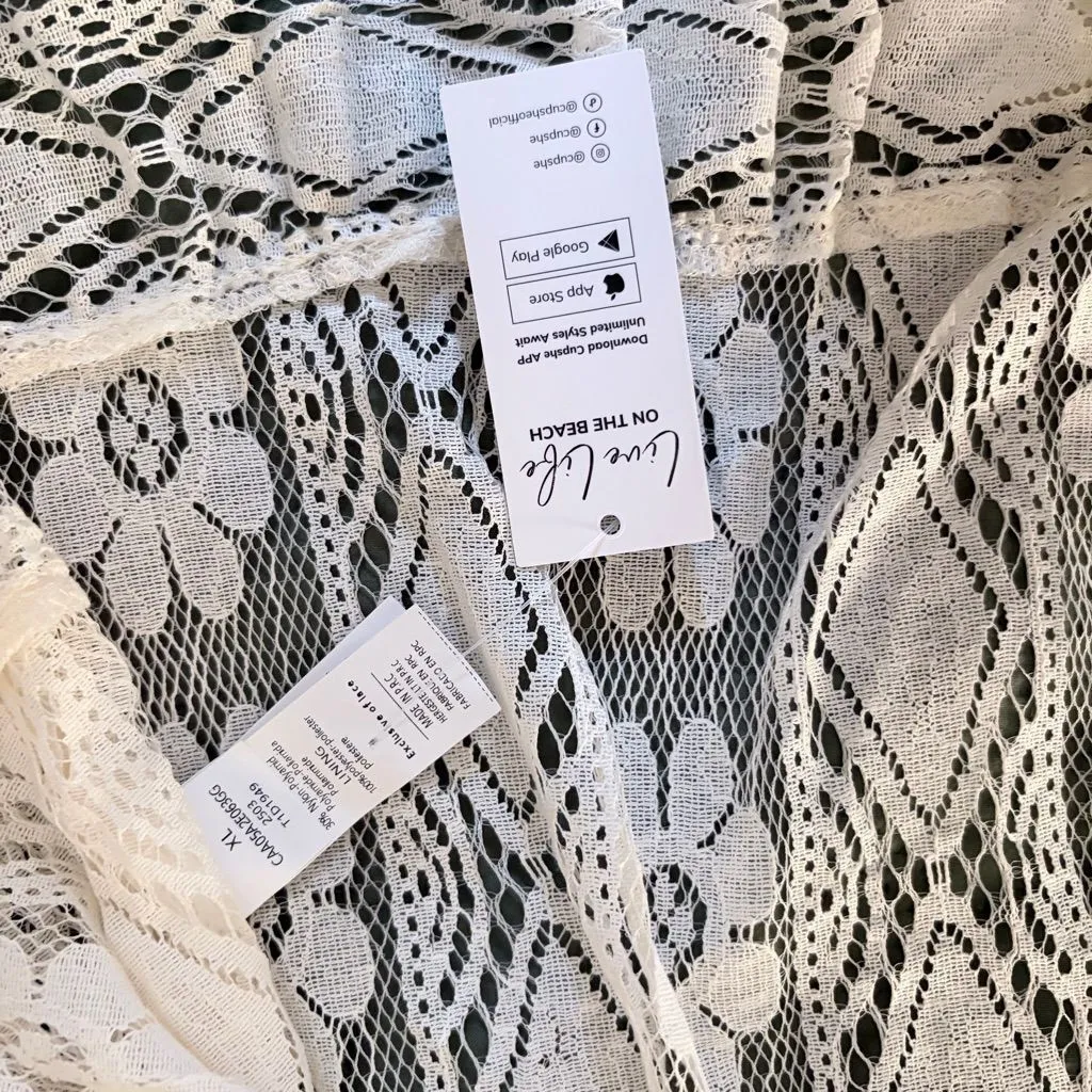 NWT Astrid Sleeveless V-neck Tassel Ruching Dress - Image 10