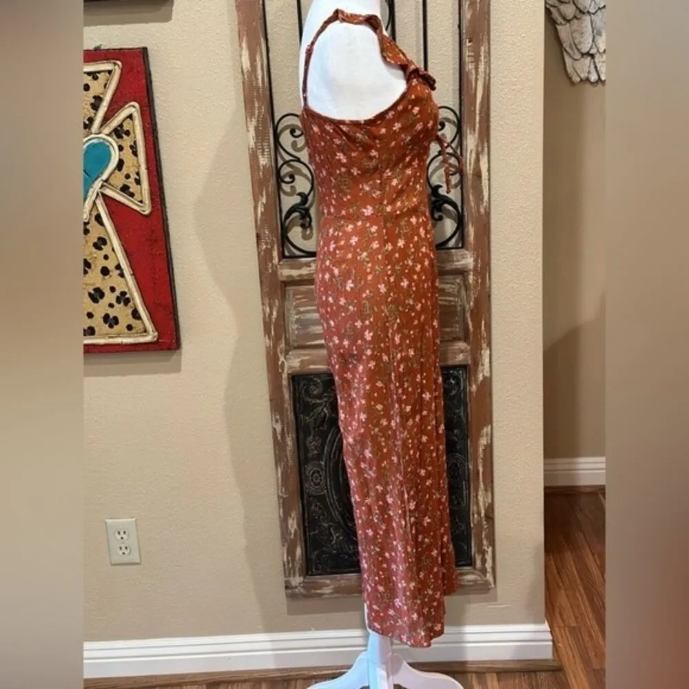 Derek Heart ruffled cropped drawstring jumpsuit - Image 3