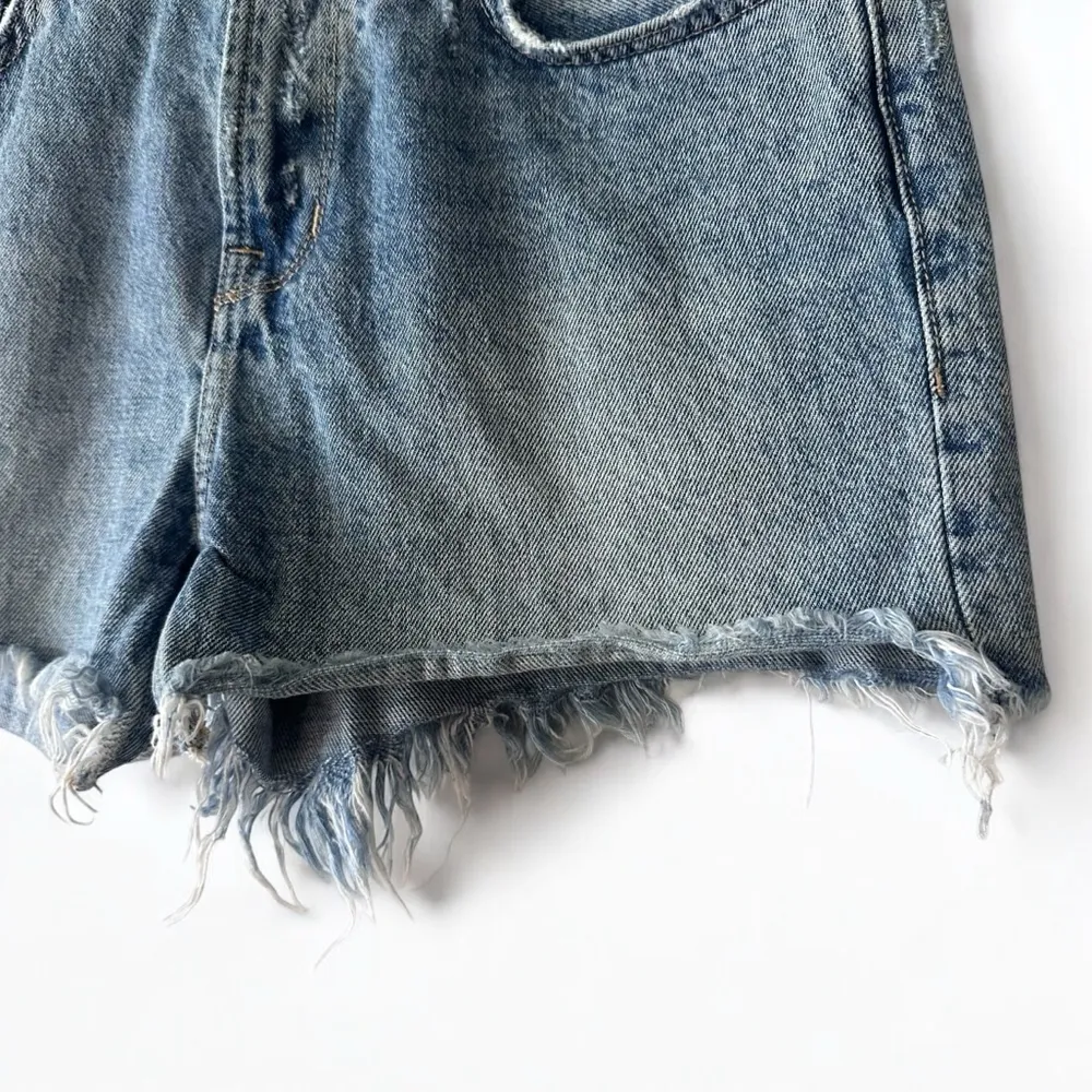 Current/Elliott “Ours Mine” Distressed Denim Cutoff Shorts Size 25 - Image 4