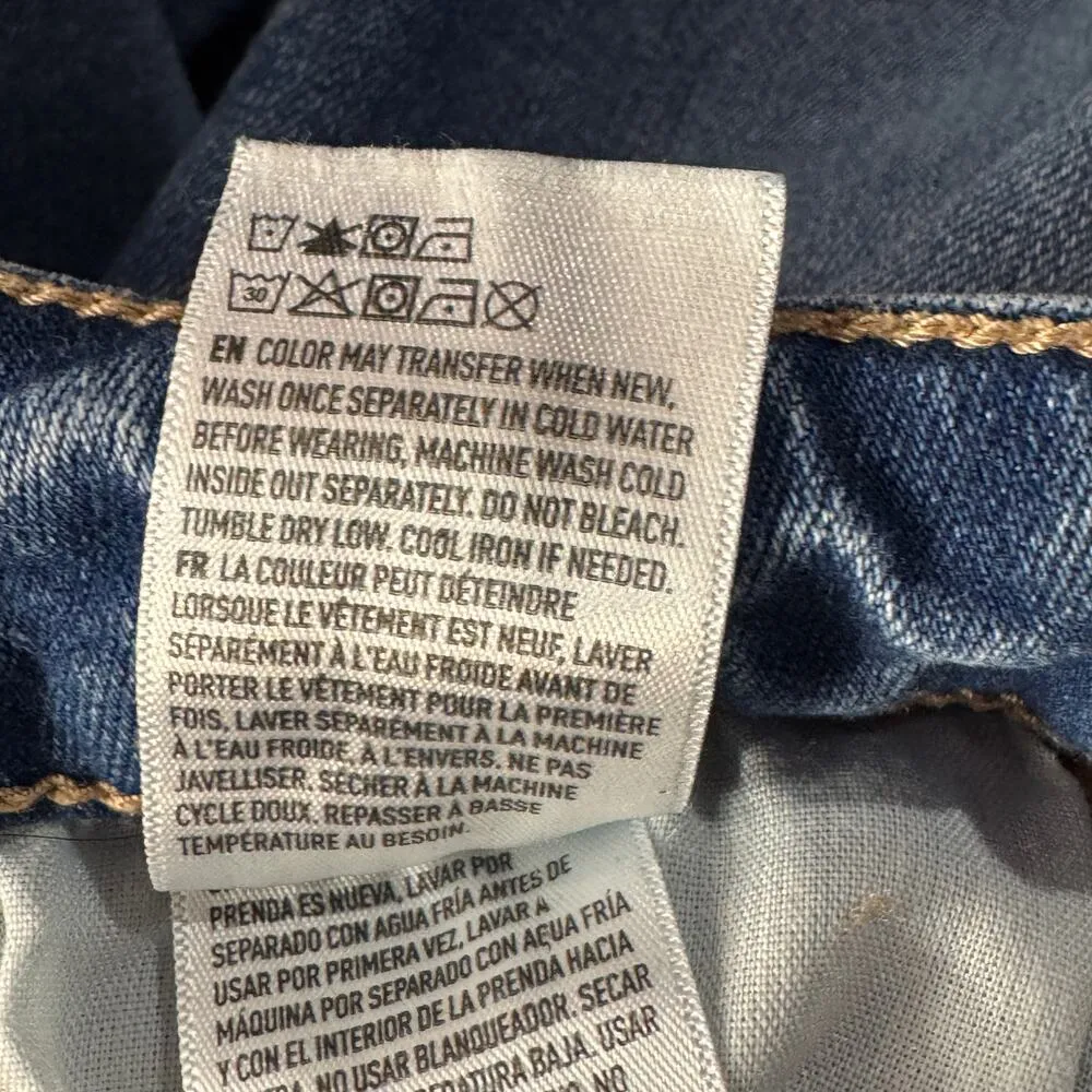 American Eagle SZ 2 LONG Hi-Rise Jeggings Jeans Distressed Rips Stretch Zip-Fly - Image 12