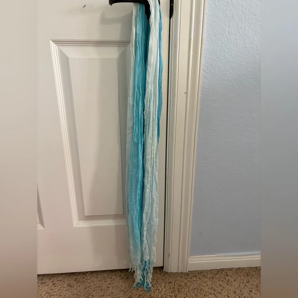 Pink and Blue Floral Scarves - Image 8