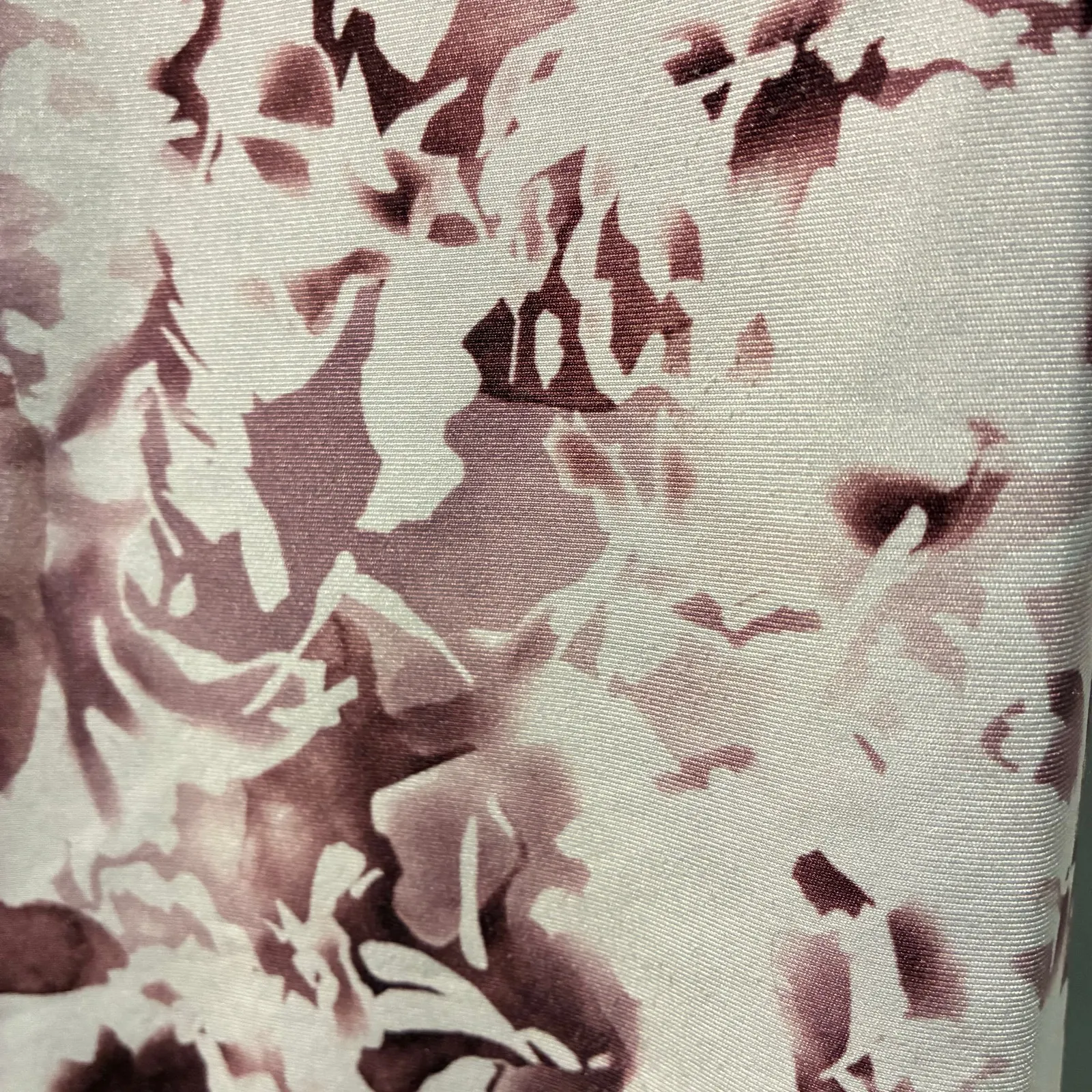 Leggings Athletic Workout Athleisure Yoga Pants Floral Pink Mauve Flaws Size none - Image 9