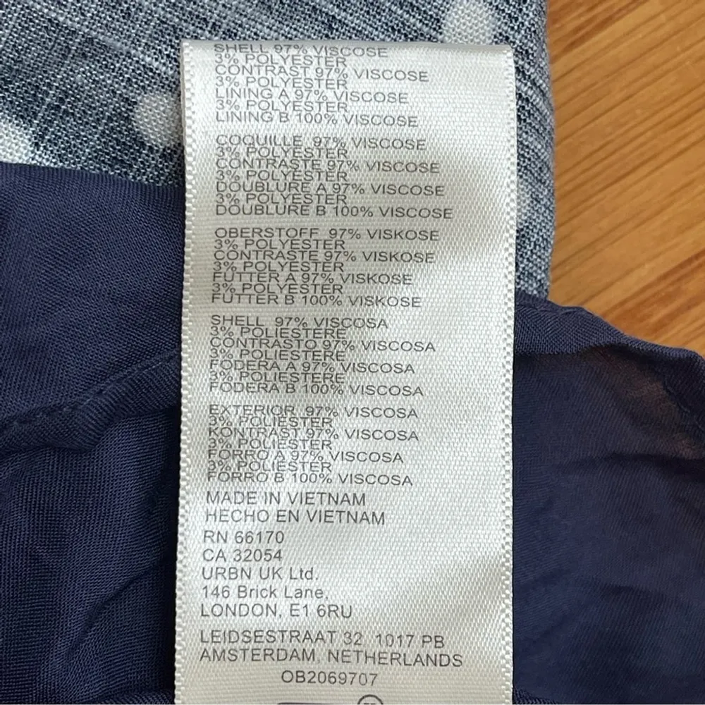 Free People High Strung Blue White Polkadot Romper Jumpsuit w Bows Coquette Sz L - Image 15