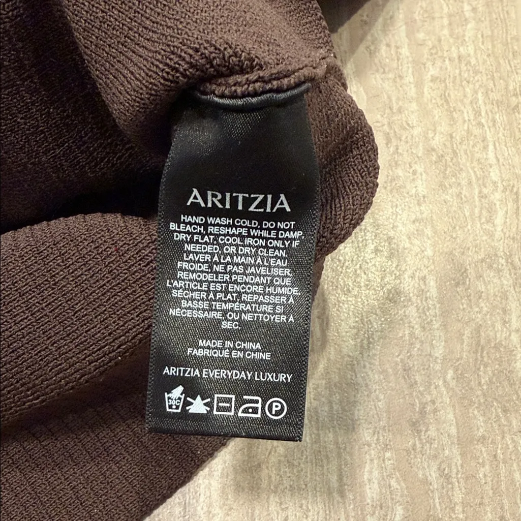 Brown Babaton sculpt knit Ribbed Women's Top - Image 3