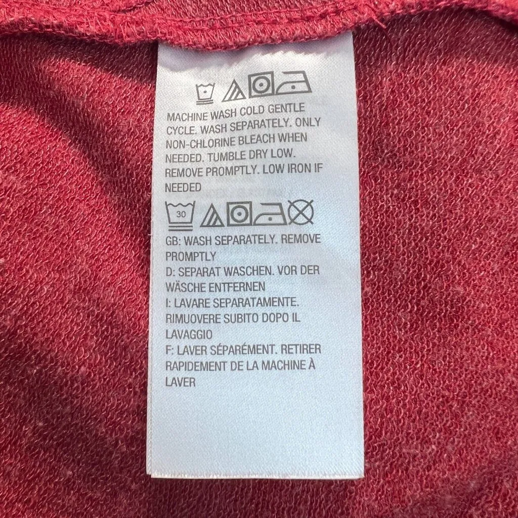 LOGO Lounge‎ Lori Goldstein 1X Pink French Terry Top Tiered Chiffon Trim V - Image 8