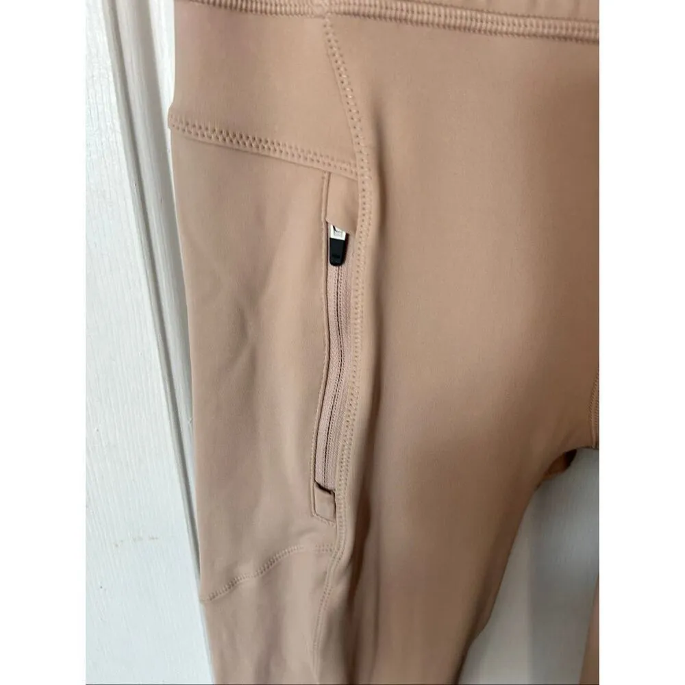 Calia Pants Women Small Beige Nude Sculpt Stirrup Leggings Workout Athleisure Tan - Image 2