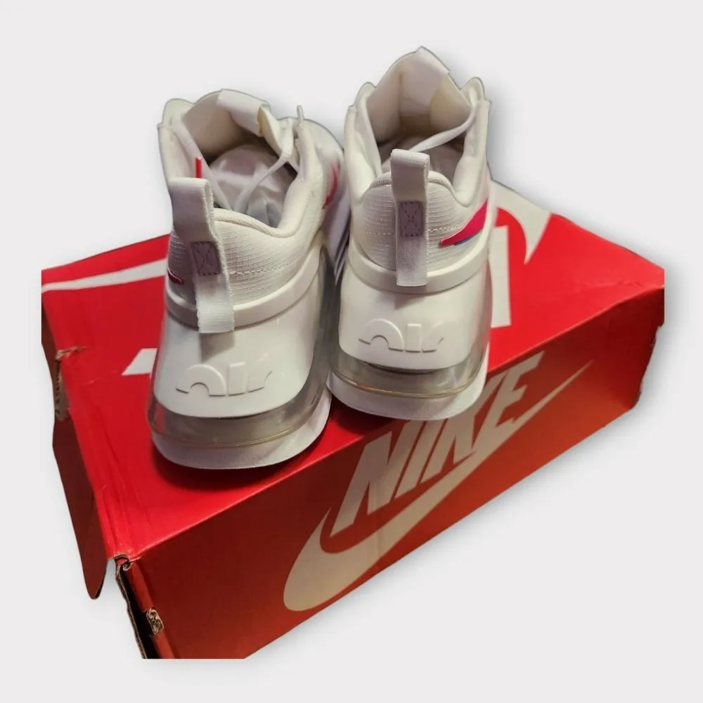 Nike Air Max Up Sneakers in White/Siren Red 9 - Image 5