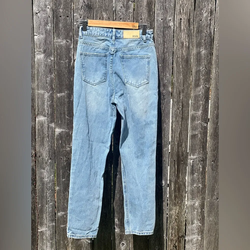 NASTY GAL Cut Out High Waisted Mom Jeans - Image 11