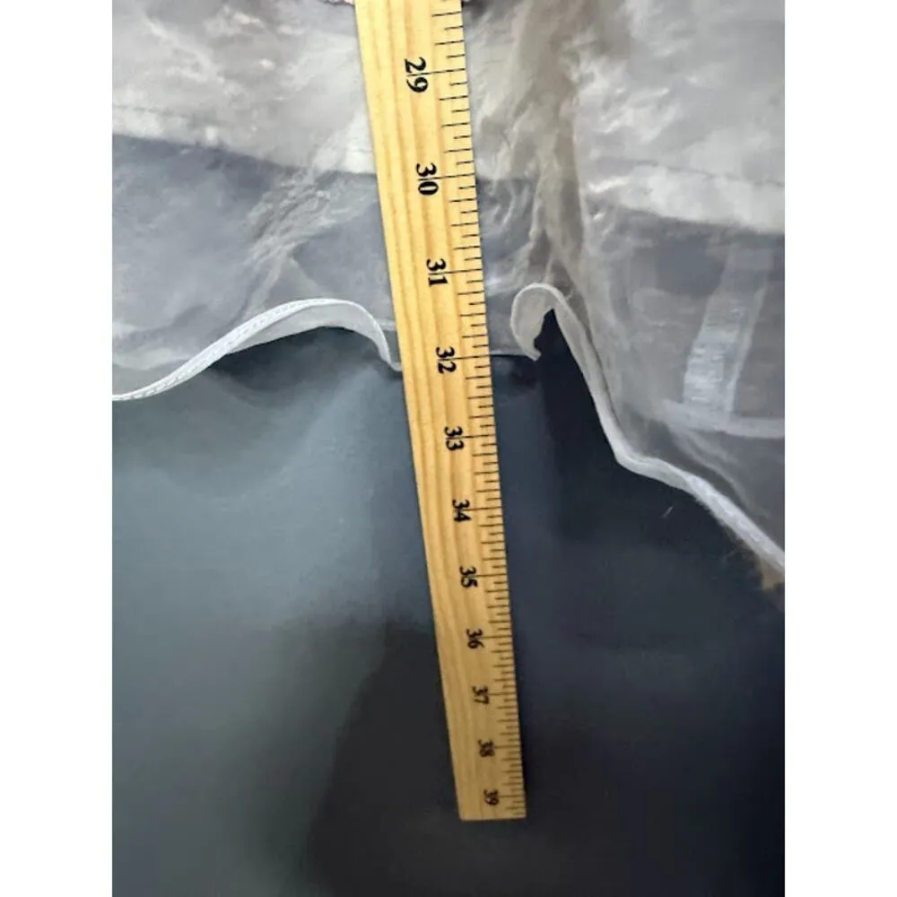 Too Tang Short Dress Women's Size Medium Coquette Lace Balletcore 50s Housewife Blue - Image 8