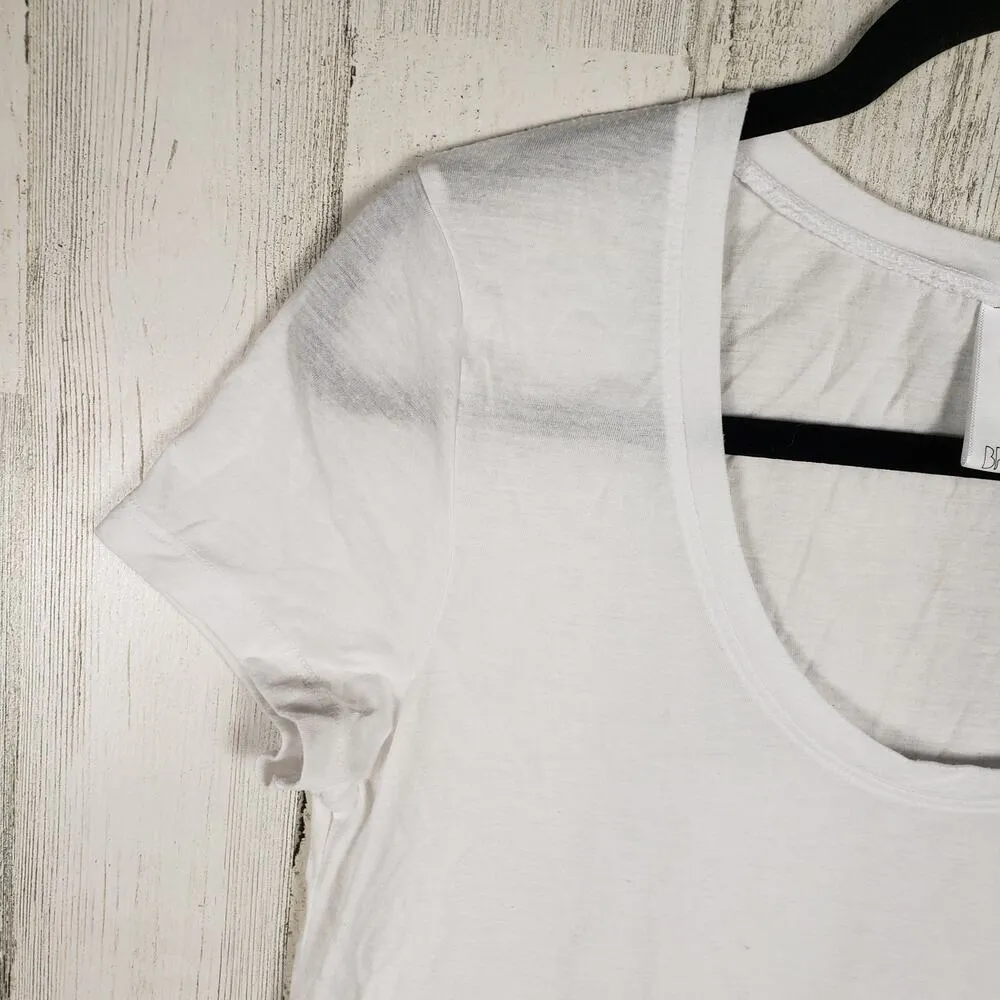 BP White Short Sleeve Scoop Neck Thin Lightweight T-Shirt Women's Size Small - Image 6