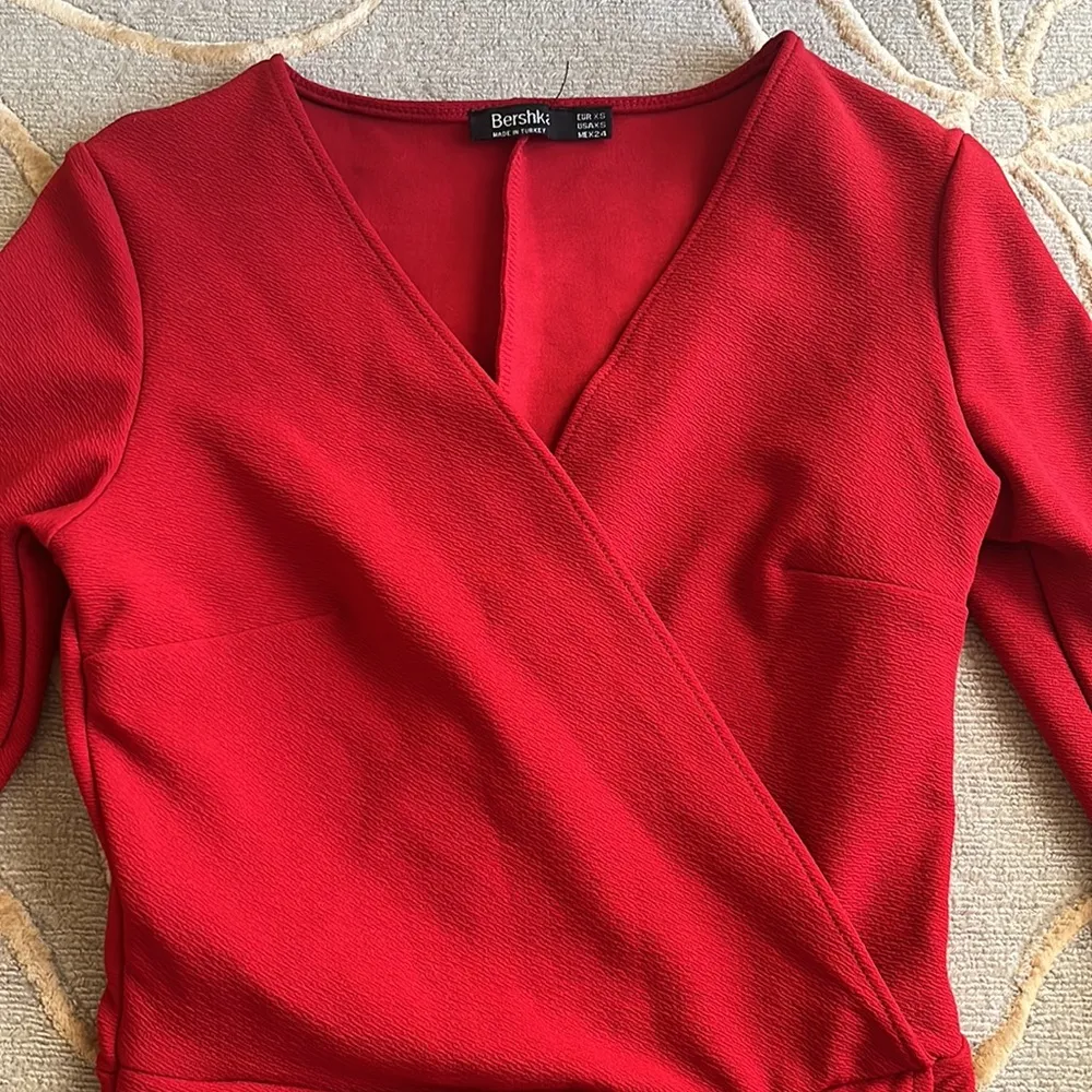 Bershka | Red Romper Dress XS - Image 3