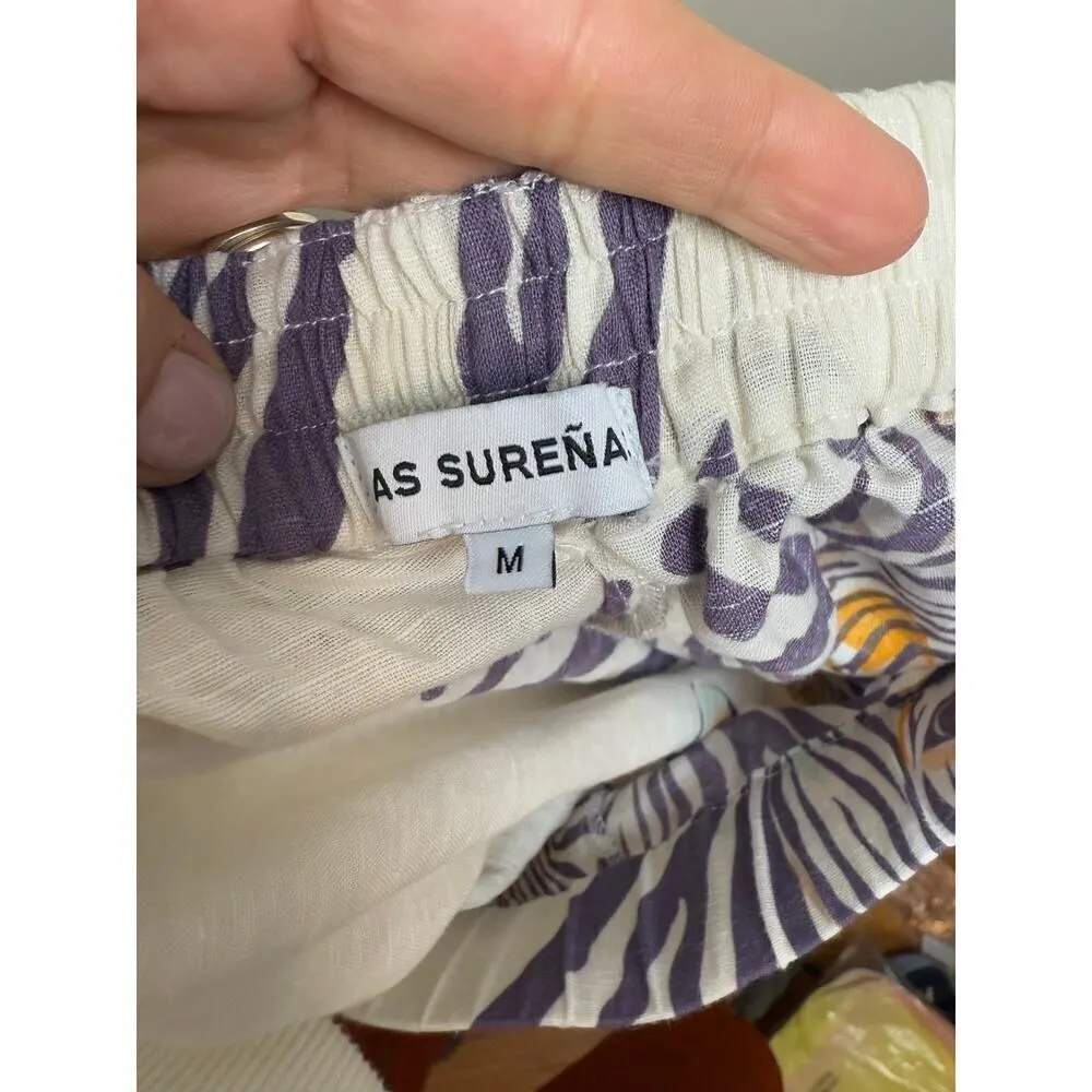 Las Surenas Tiger Linen Pants Sz. M Size M - Image 5