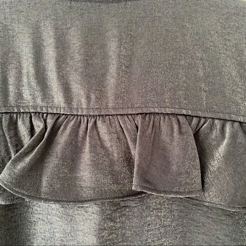 Guess Jeans Biella Ruffled Black Bomber Jacket - Image 8