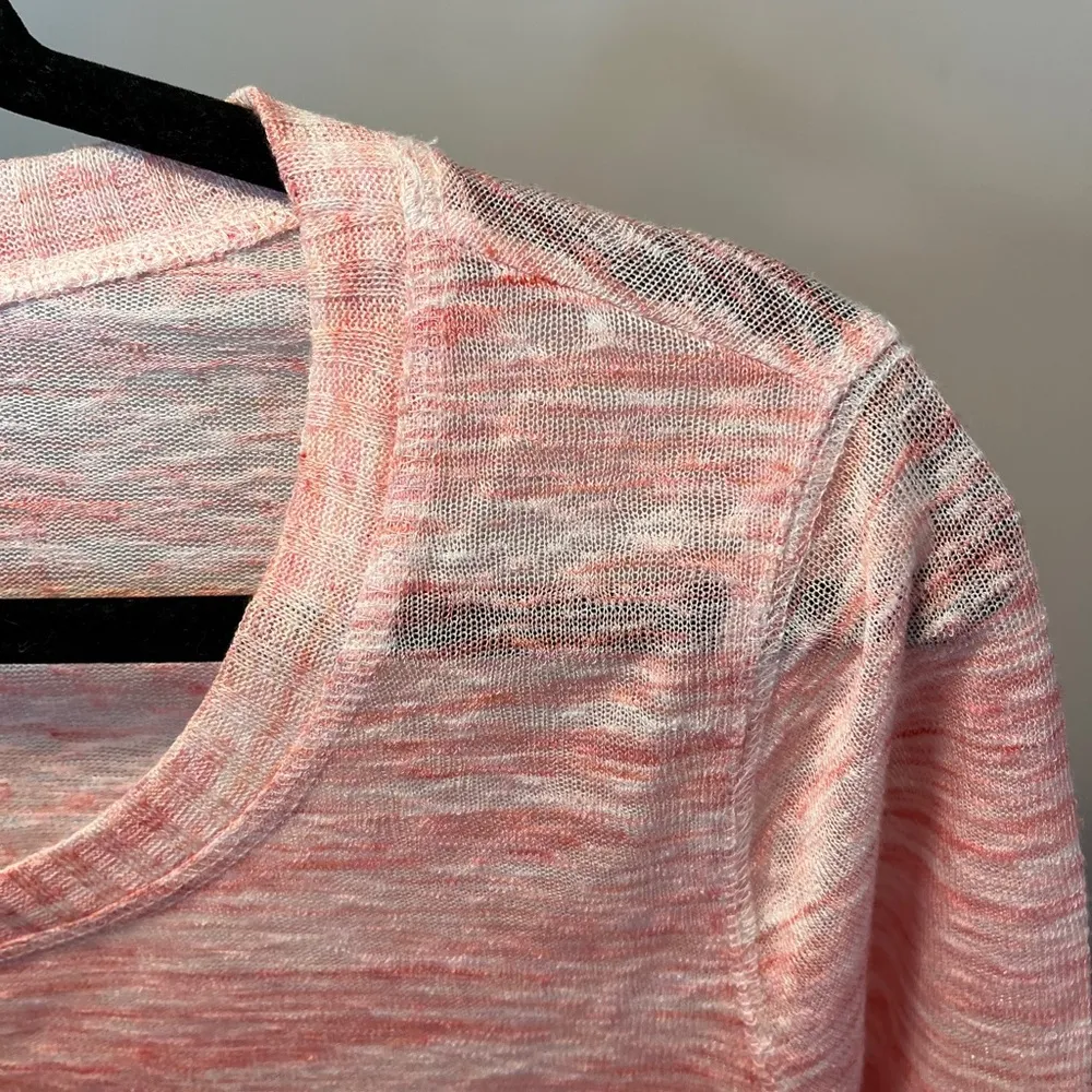 Sundance Pink Light Weight Sweater Women’s Size S Asymmetrical Hem - Image 9