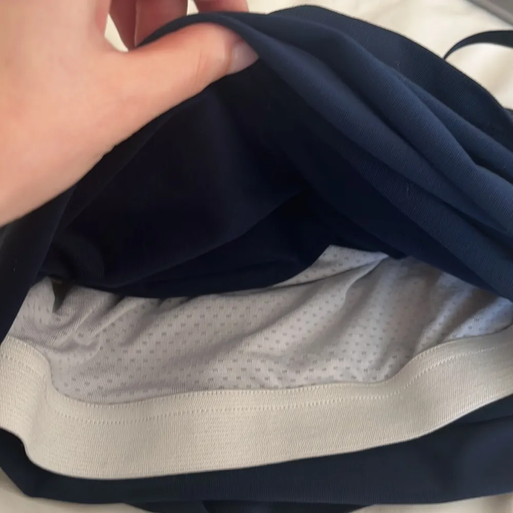 Zara | Sports Athletic Shirt Built in Bra Small Navy Blue - Image 5