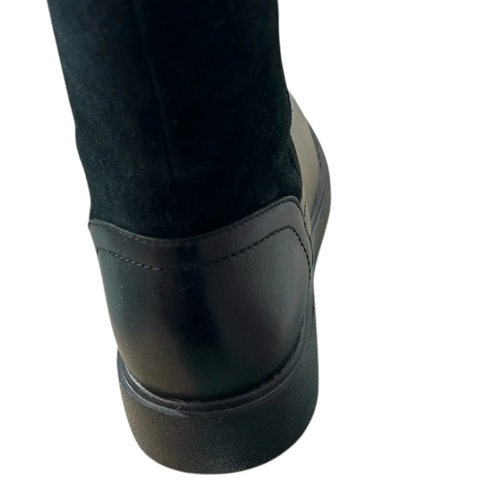 Clarks Unstructured Un Elda Hi Black Leather Riding Boots Size 6 NIB - Image 9