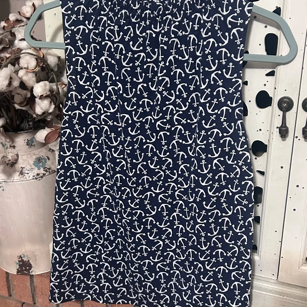 Caribbean Joe Navy Anchor Print Top - Image 6