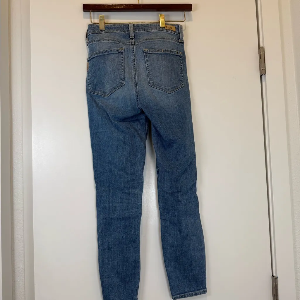 PAIGE Hoxton Crop Light Blue Ankle Jeans - Image 4