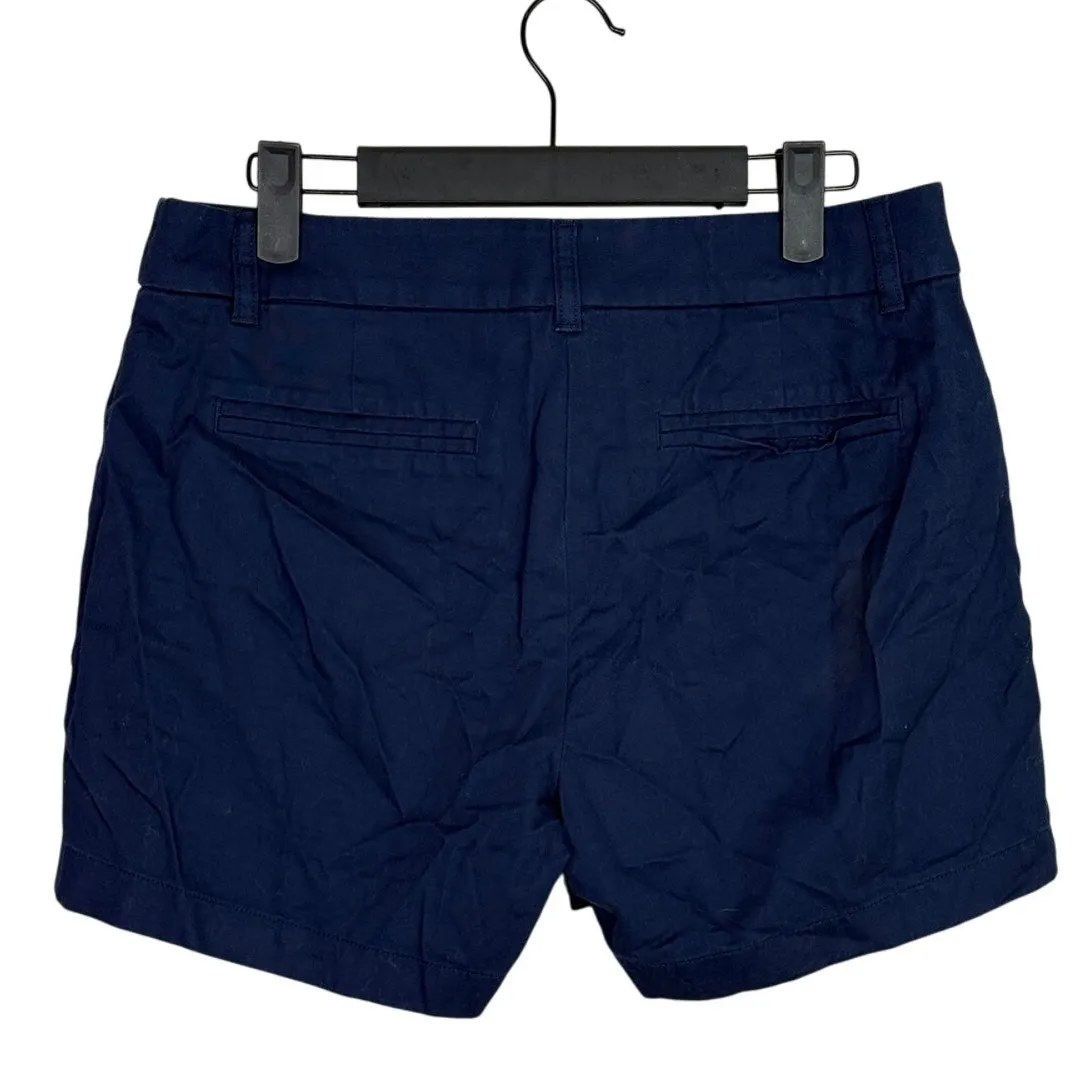 J. Crew Cotton Classic Chino Utility Flat Front Pocket Casual Shorts 4 Navy Blue - Image 12