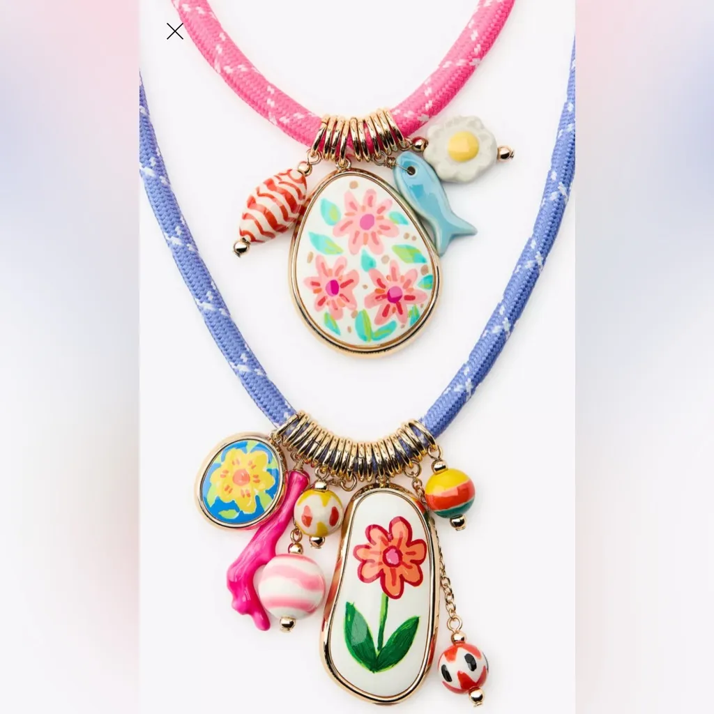 Zara 2 pack cord  necklace - Image 3