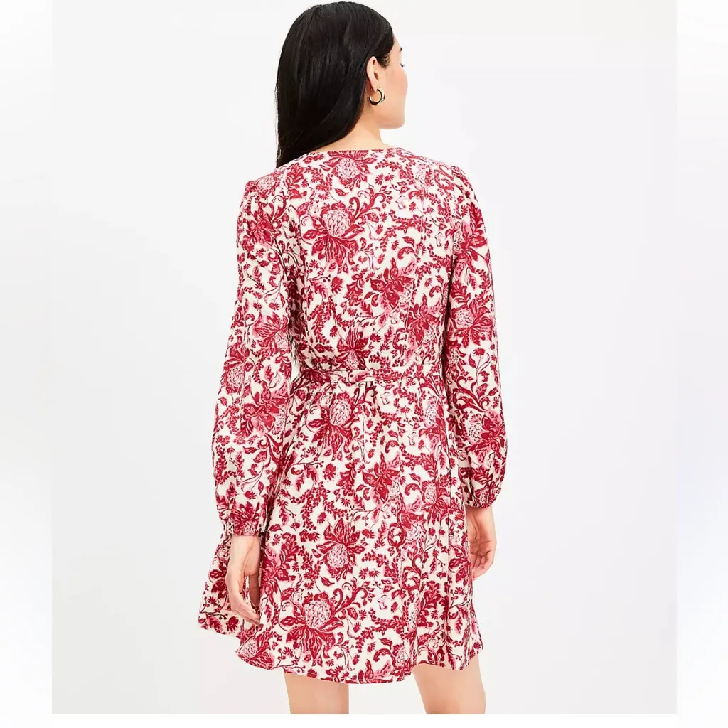 Loft Night Bloom Belted Mini Pocket Dress - Image 2