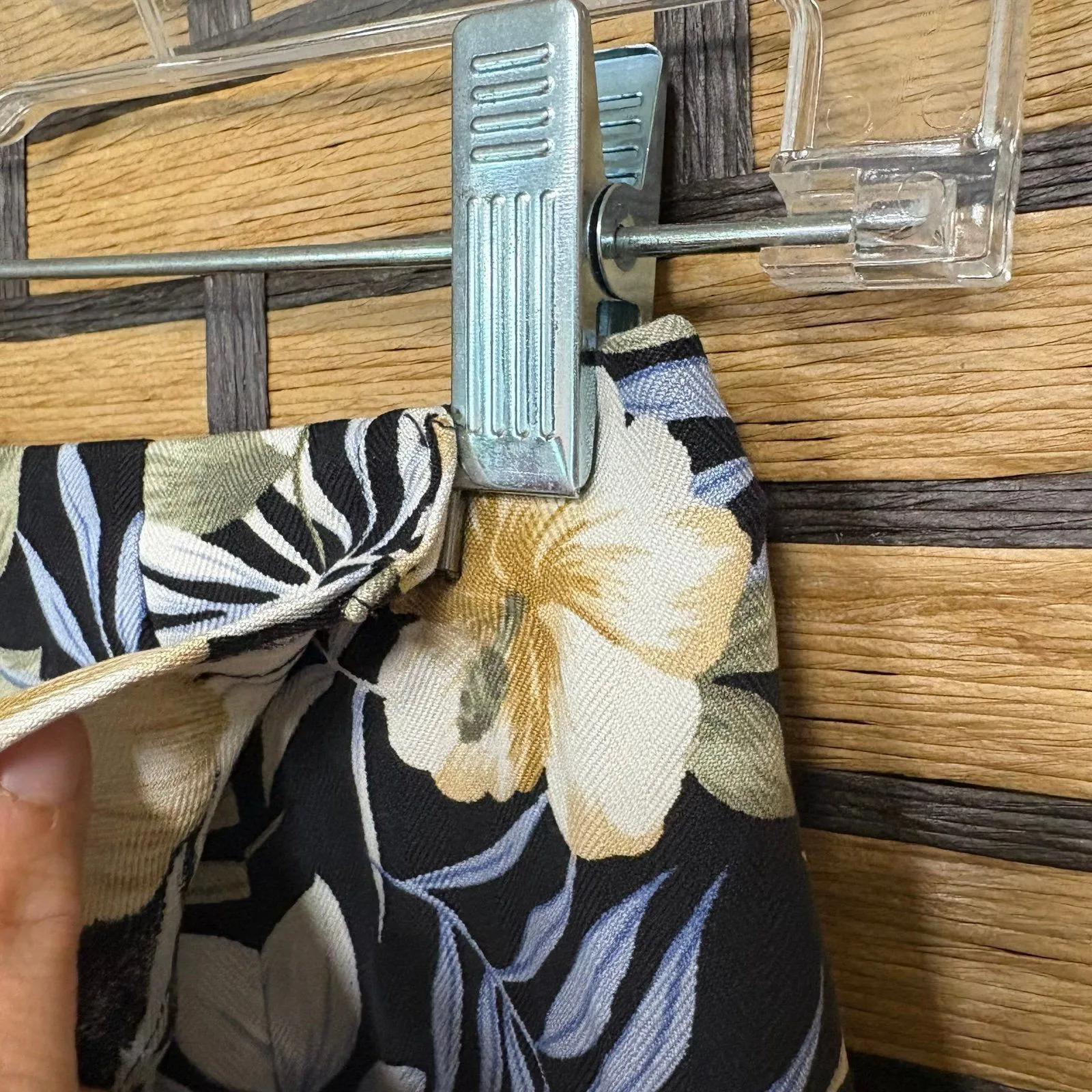 Coldwater‎ Creek Silk Black Floral Maxi Skirt Size Small - Image 4