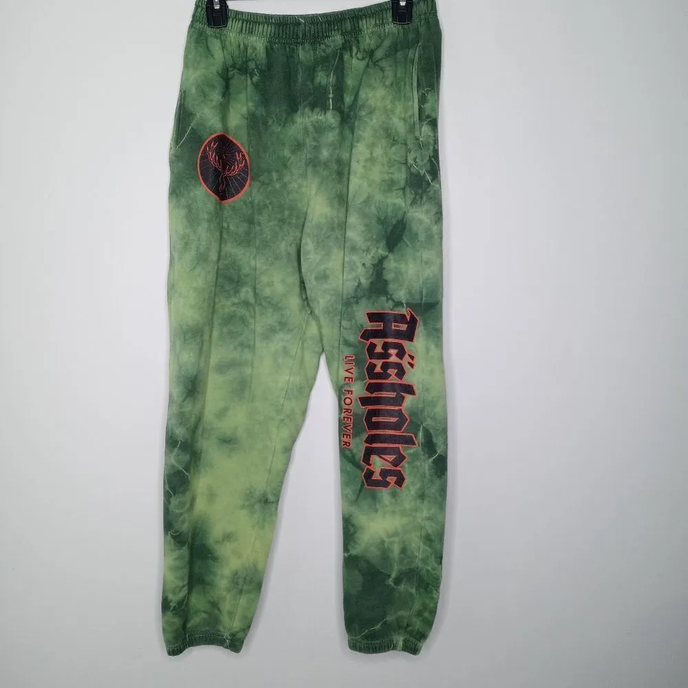 Tie Dye Sweatpants Green Size M - Image 2