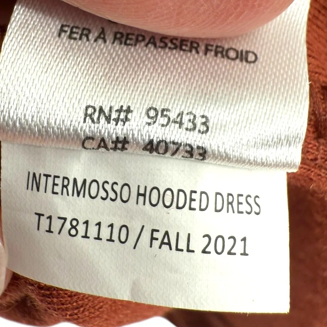 Toad & Co Intermosso Hooded Dress Rust Orange Pullover Size Small Acivewear - Image 16
