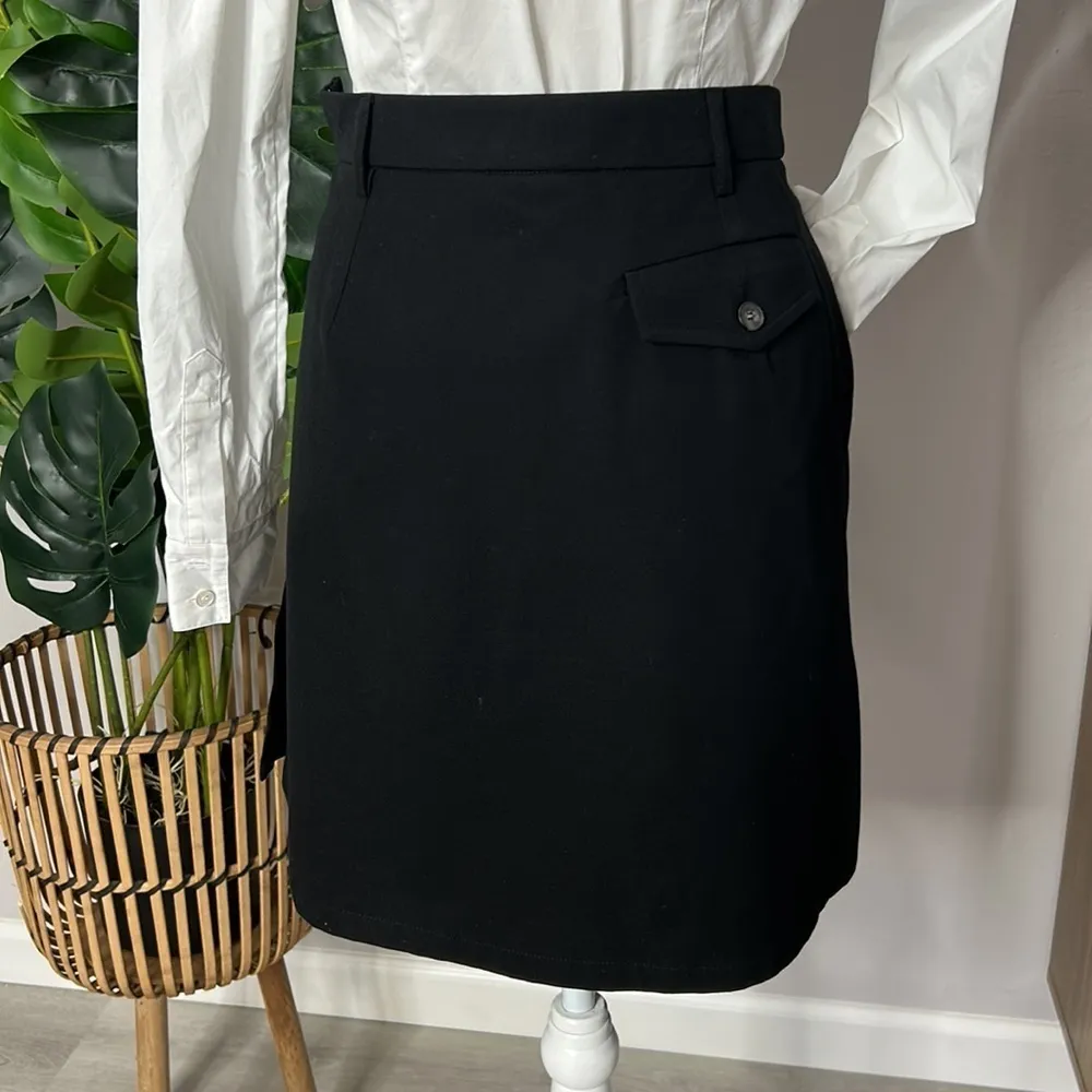 Weekend by Max Mara • cotton Stretch mini skirt with pockets size 10 Black - Image 4