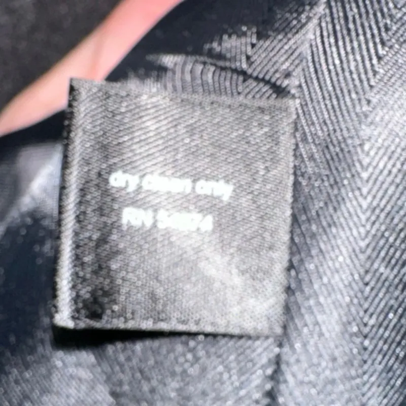 NWT The Limited Wool Blend Peacoat Small Charcoal Gray Belted Cropped Coat - Image 6