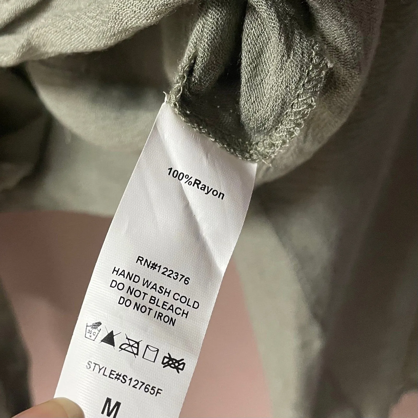 Mustard Seed NWT Sage Green Tie-Front Cropped Top/Cover-Up Size M - Image 5