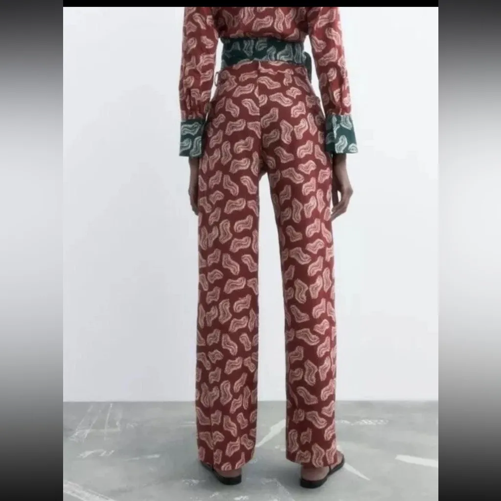 Zara Terracotta Jasmine Pant Size medium - Image 5