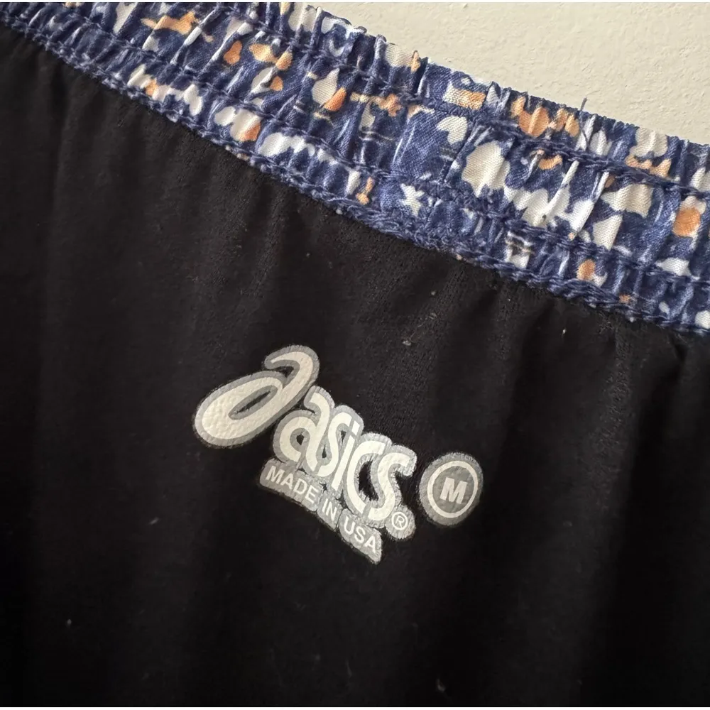ASICS Blue Patterned Pull On Athletic Shorts - Image 5