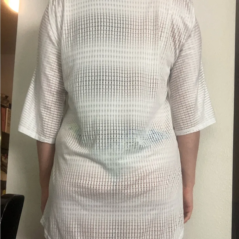 O’Neill Mesh Sheer Swim Cover Up Size Medium / Large White - Image 3