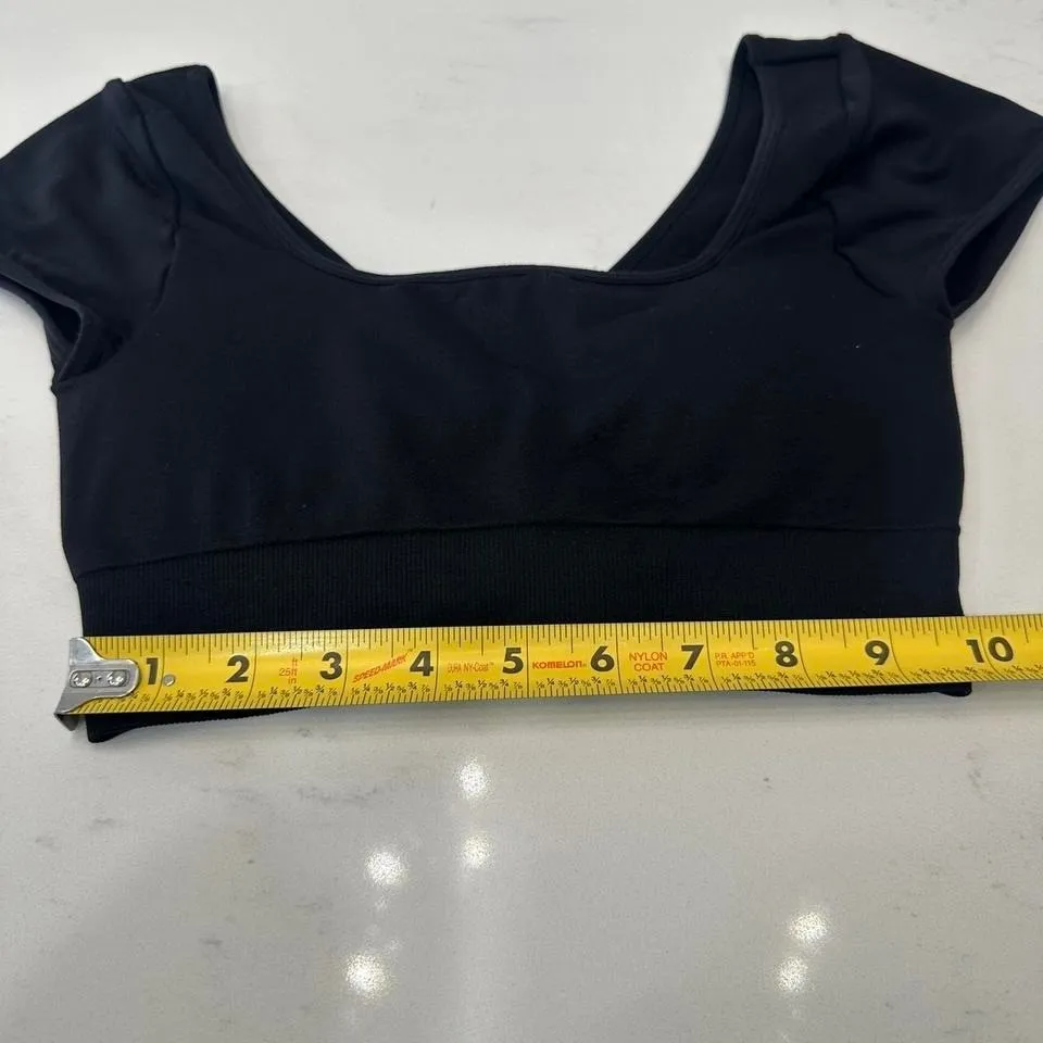 NVGTN Serene Sports Bra XS Black Seamless Sleeveless - Image 6