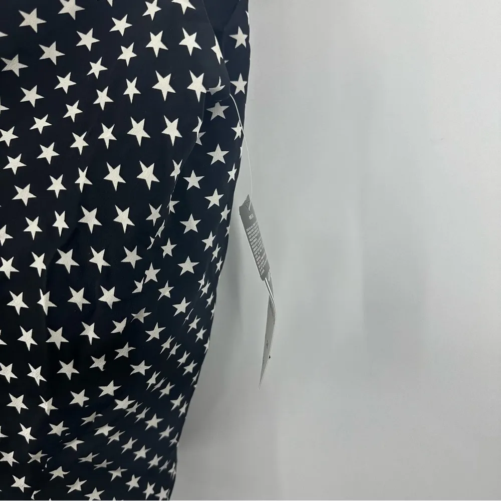 Vintage Y2K 100% Black Star Tank Top XS Goth Grunge Whimsical Early 2000s - Image 6