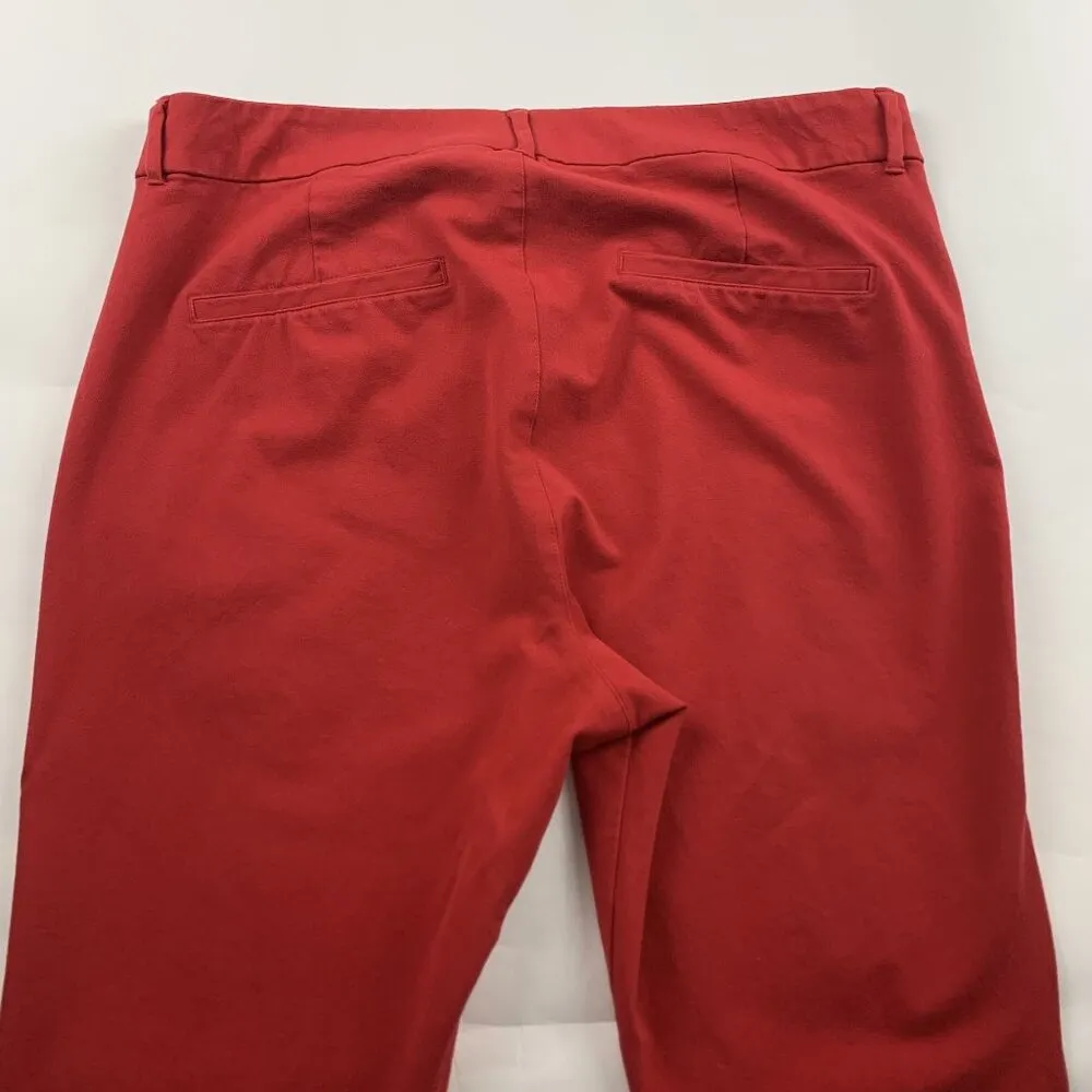 Old Navy Robbie Red Stretch Canvas High Rise Skinny Pixie Pant 16 - Image 6