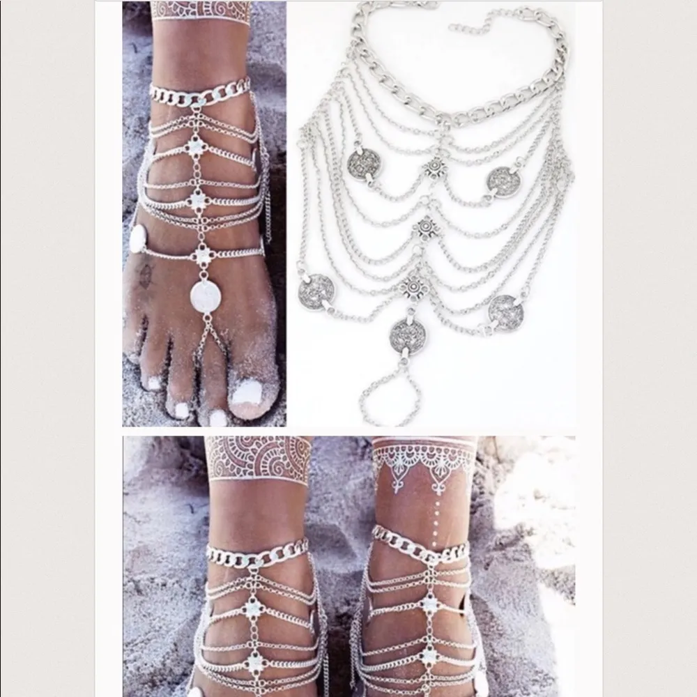 Coin Boho Foot Body Jewelry - Image 3