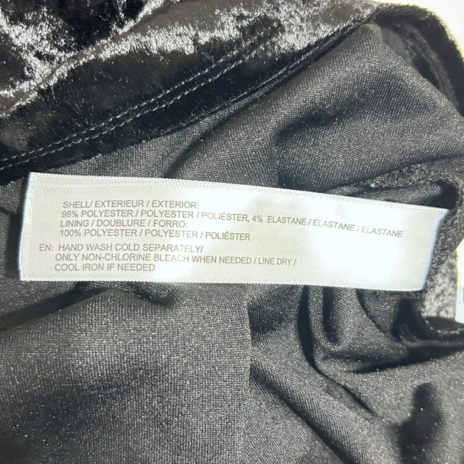 Black Velvet Women Mini Slip Dress S Whimsigoth Y2K Dark Romantic Fairy Grunge - Image 4