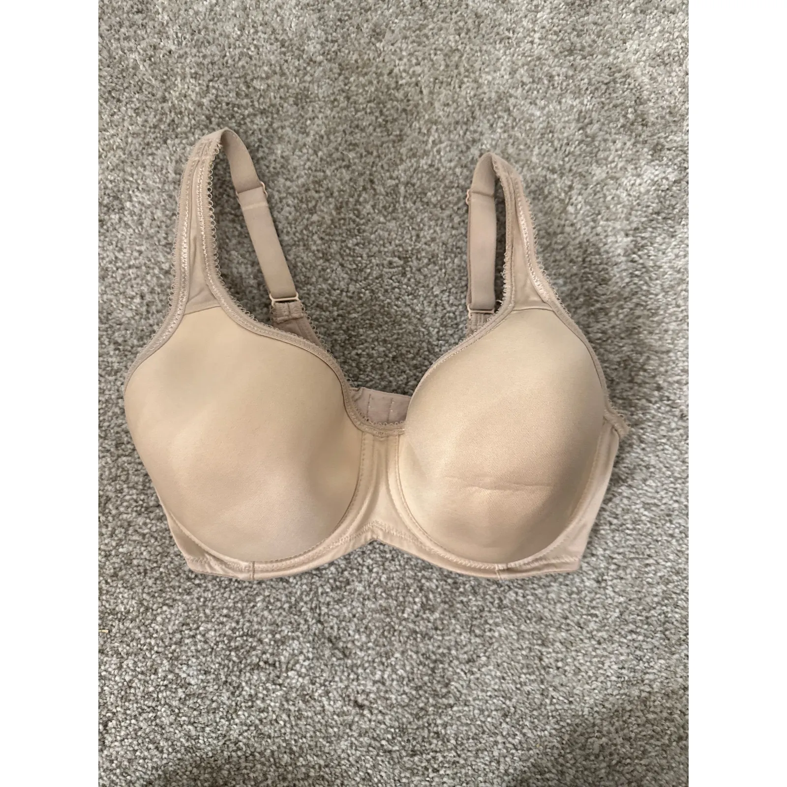 Wacoal Basic Beauty  Underwire Full Coverage Tshirt Bra Bundle(2)32DD,Tan&Silver - Image 3