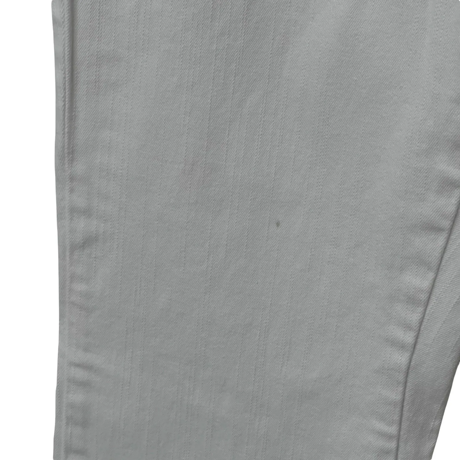 White Denim Floral Embroidered Hi Jeans Women Size 10 Straight Leg Boho Flower - Image 7