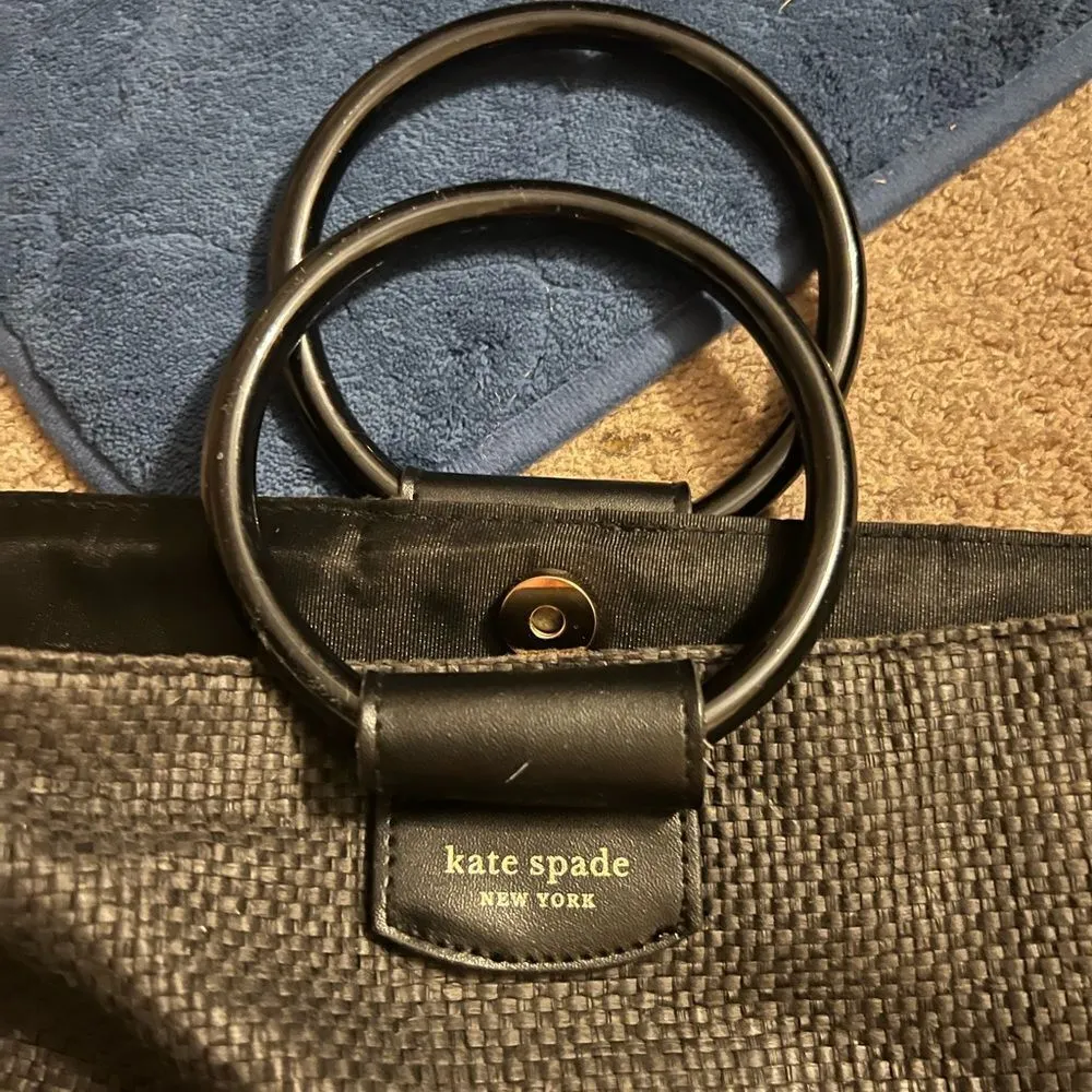 Kate spade woven hold all large tote - Image 4