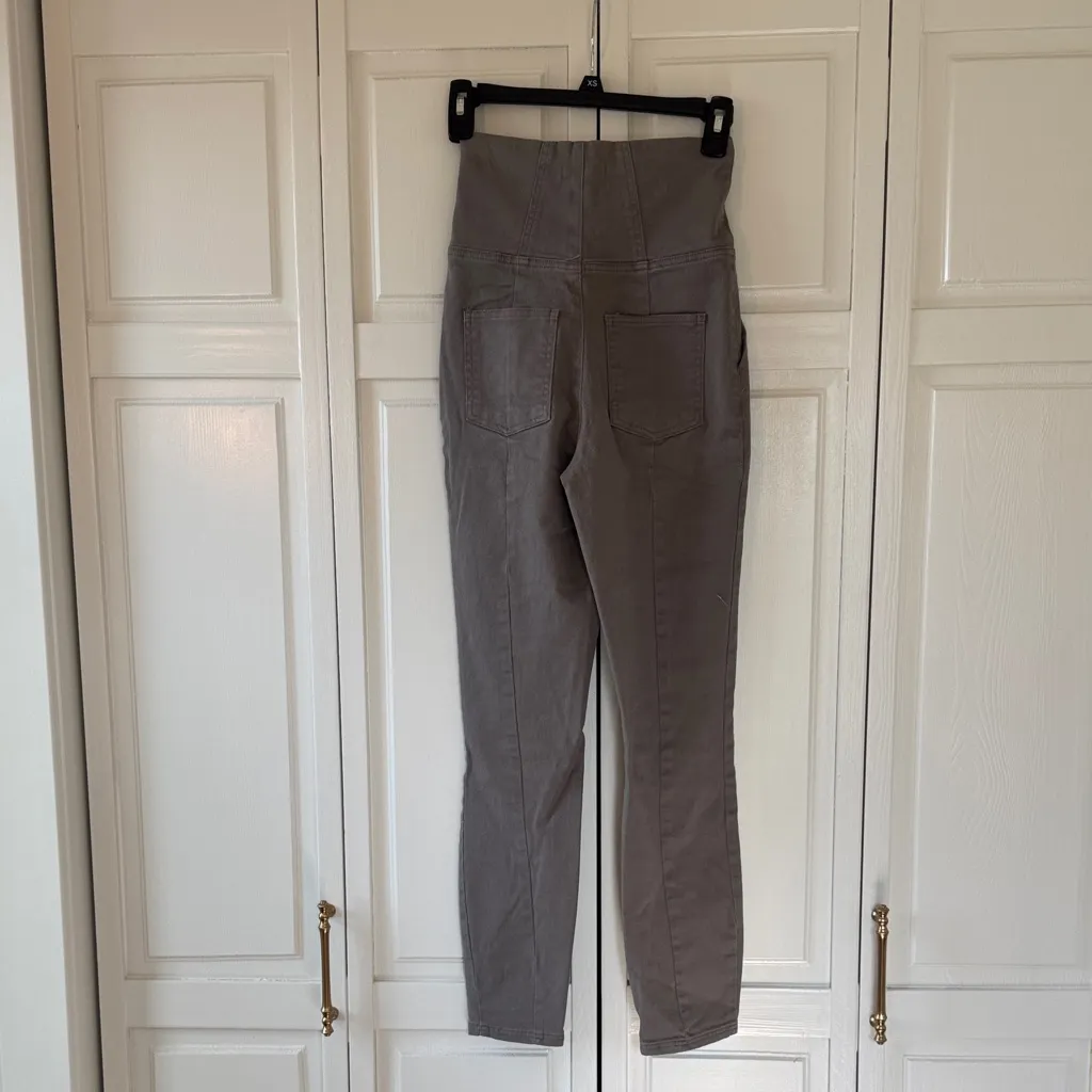 ASOS High-Waisted Gray Chinos - Image 4