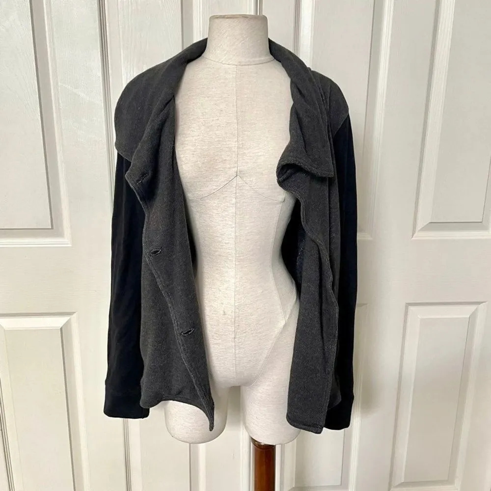 Caslon black and grey button front Sweater - Image 8