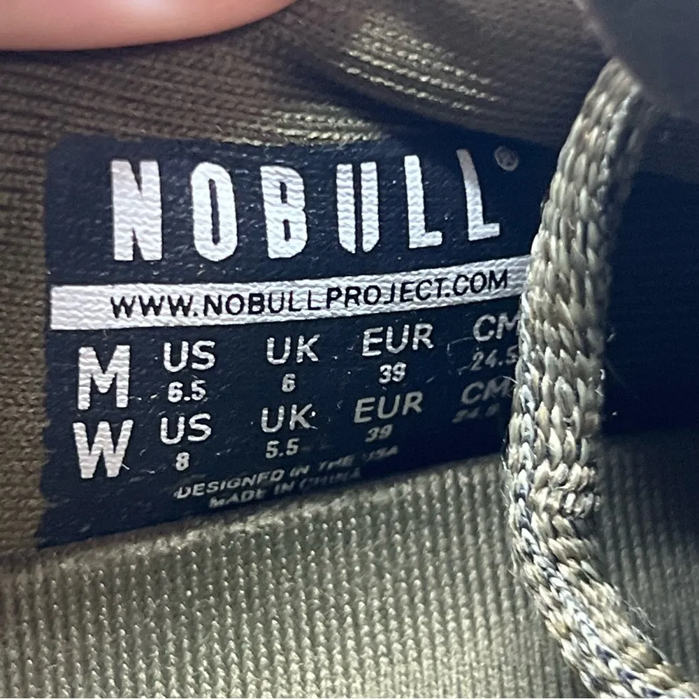 Nobull Training Shoes Mens 6.5 Womens 8 Army Olive Green Laced Sneaker Trainer - Image 14