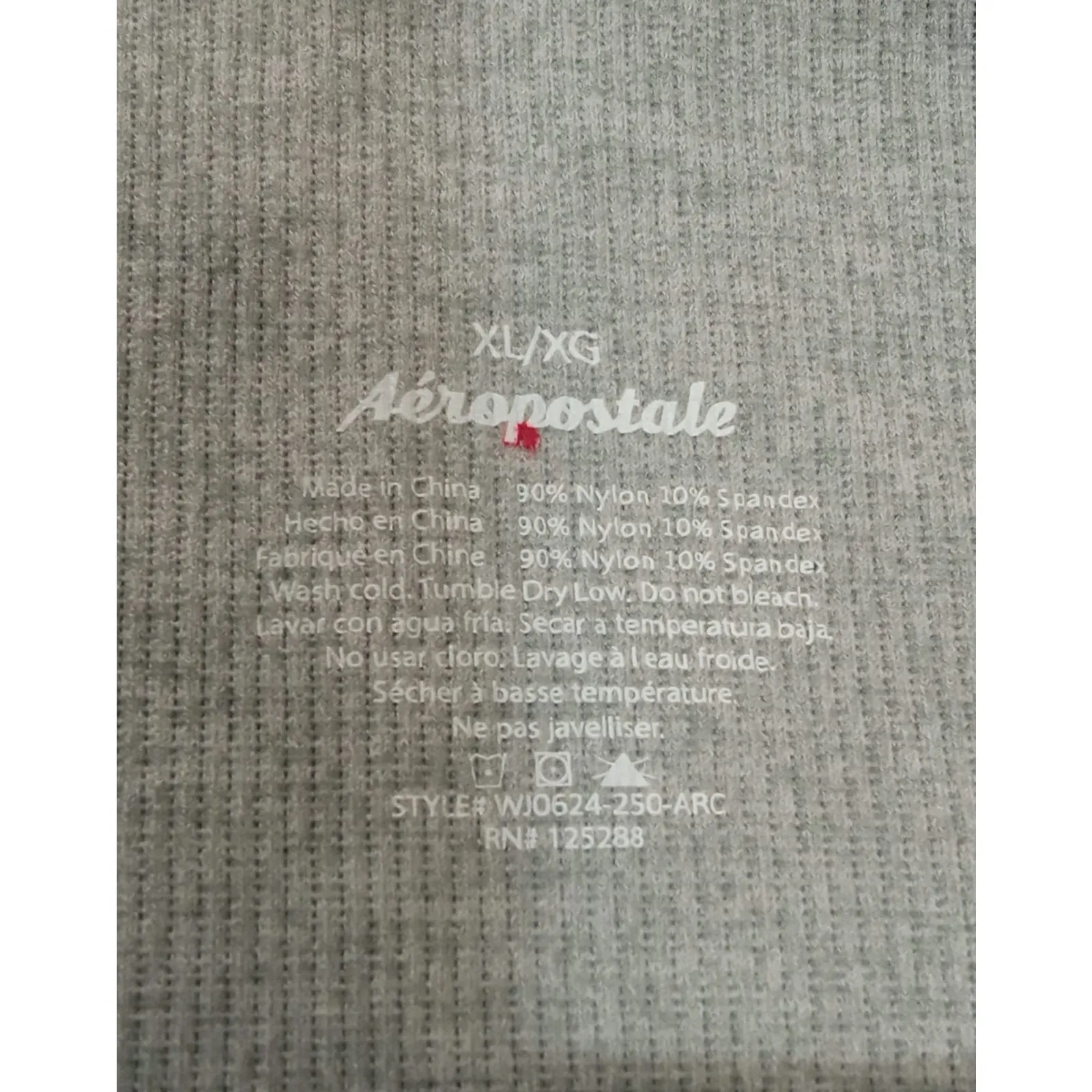 Aeropostale Women's Short Mid Thigh Sports High Rise Spandex Yoga Gray Size XL - Image 6