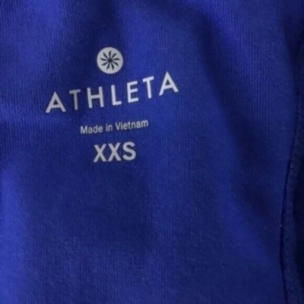 Athleta Blue Racerback Activewear Tank Top XXS Performance‎ Gym Yoga Athleisure - Image 5